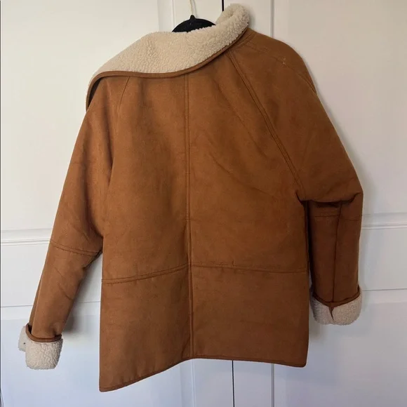 H&M Cream Shearling Lined Jacket - Picture 5 of 5